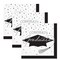Creative Converting School Spirit White Graduation Beverage Napkins 108 Count